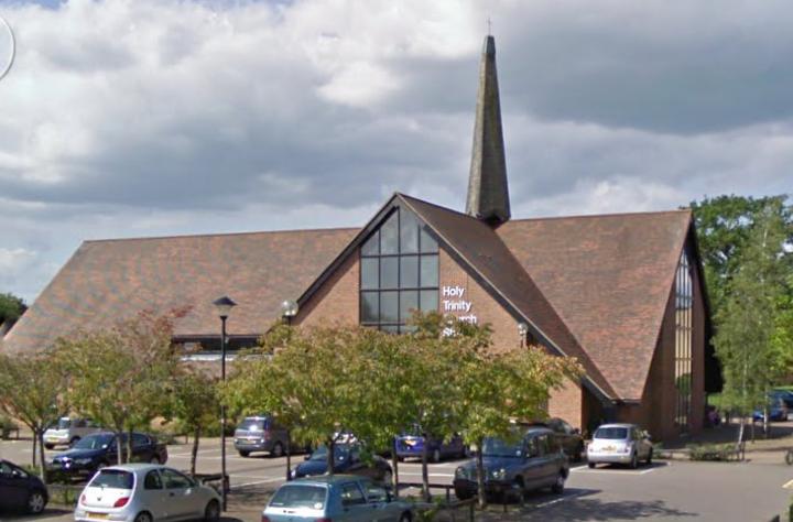 Holy Trinity Church building in Shaw Village Centre in West Swindon